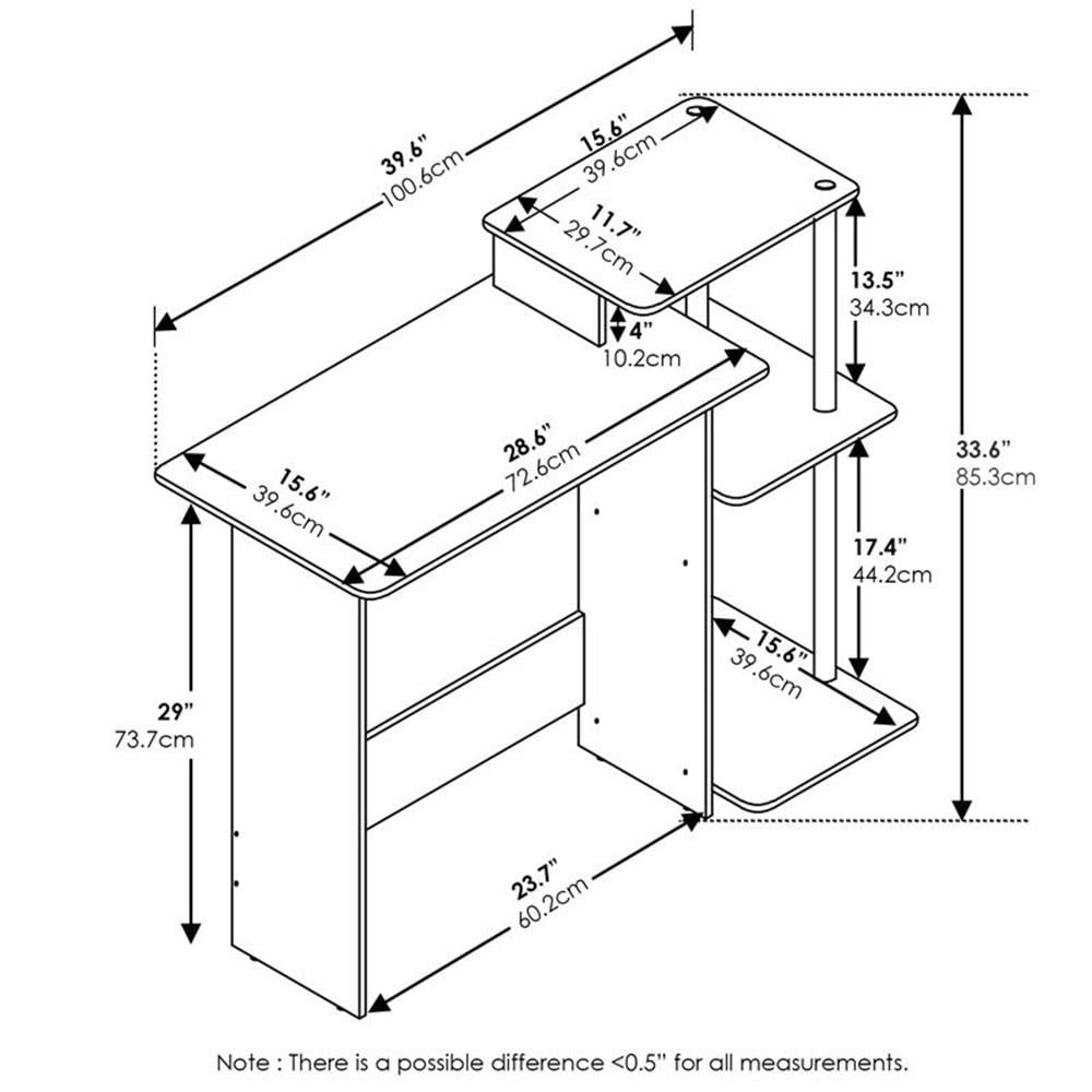 Efficient Home Laptop Notebook Computer Desk Multiple Colors