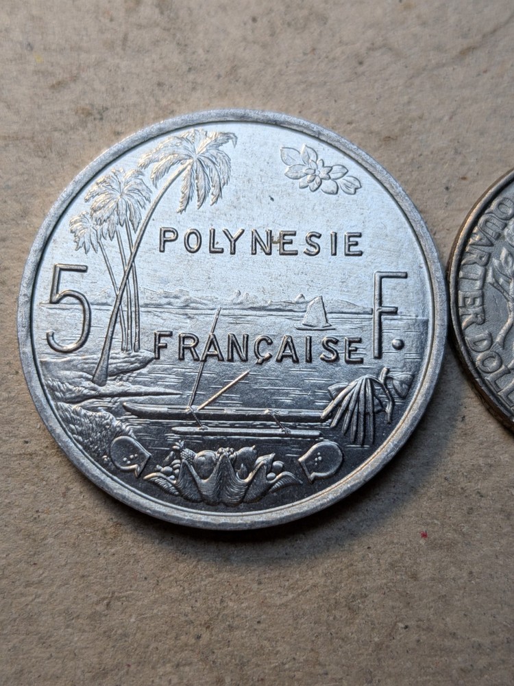 French Polynesia 5 francs 2001