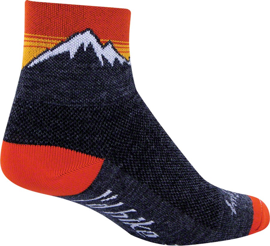 SockGuy Wool Hiker Socks Crew Socks Small/Medium Black
