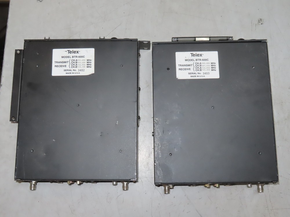 2x RadioCom BTR-600C UHF Intercom System