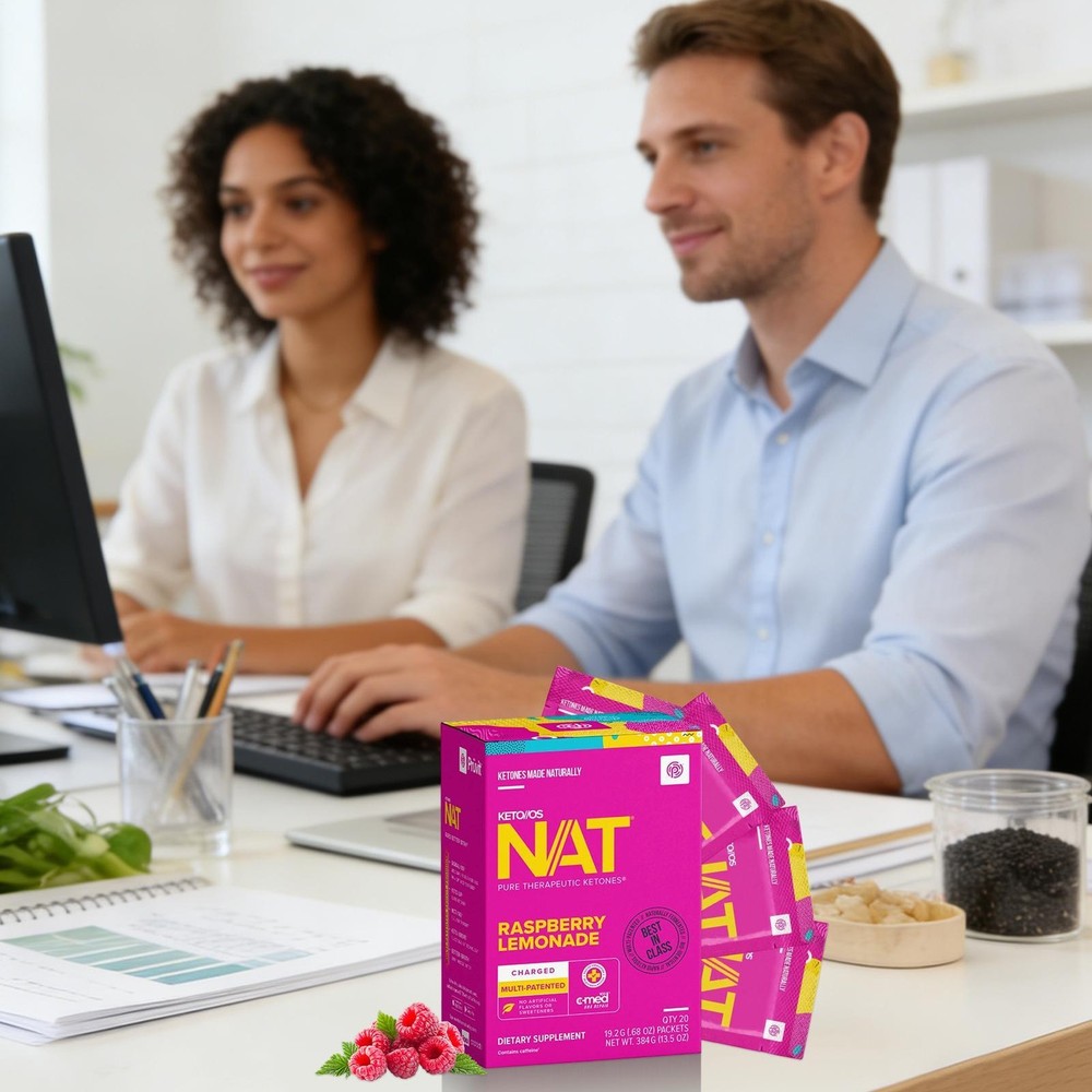 PRUVIT Ketones NAT 20 Packets Charged RASPBERRY LIMONADE