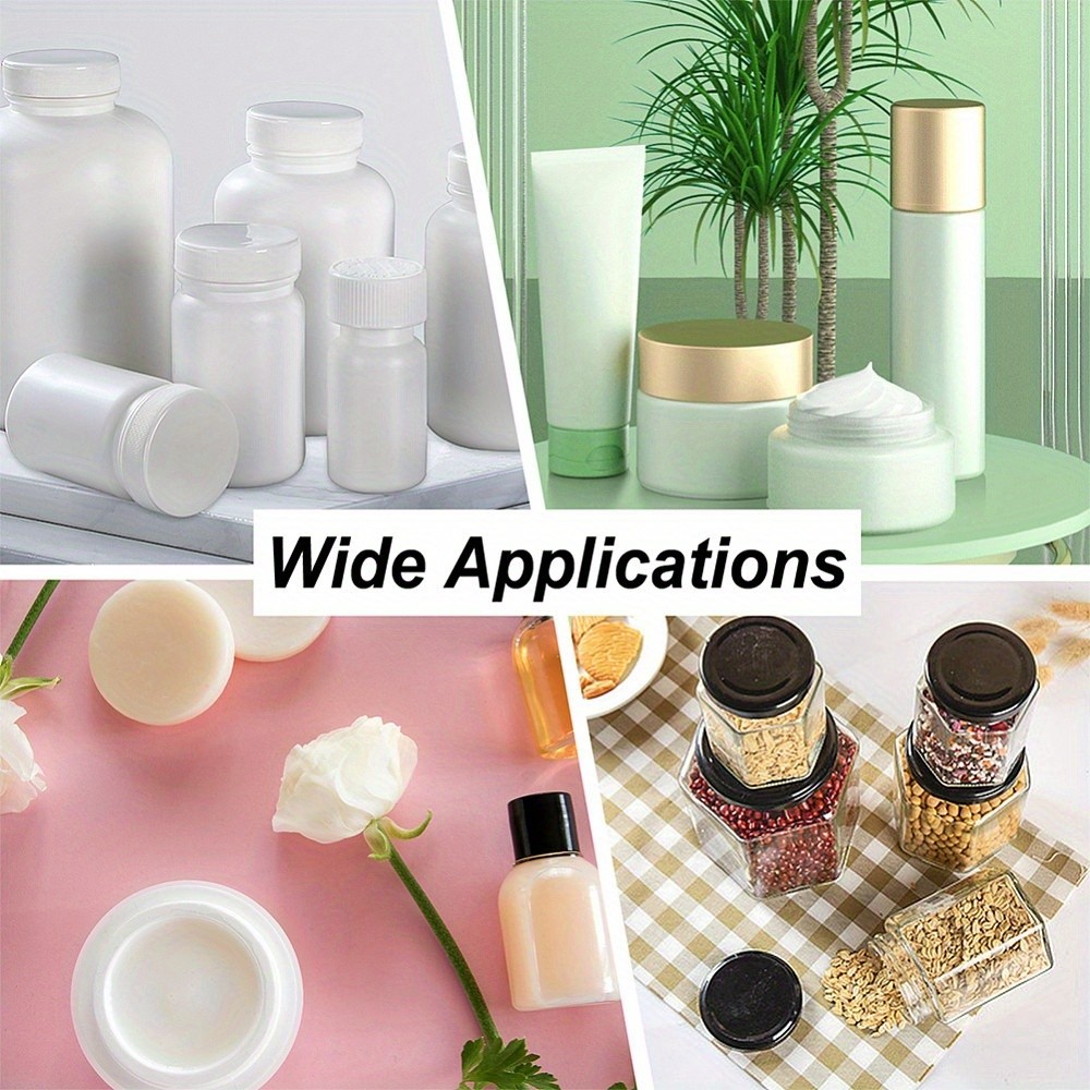 about 200pcs Flat Round Foam Lid Liners Pressure Sensitive Seals