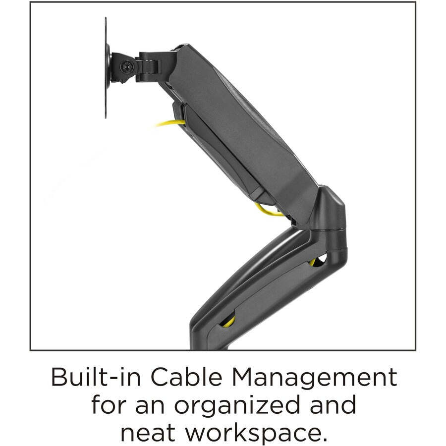 Lorell LLR99801 Dual Mounting Arm for Two Monitors - Black