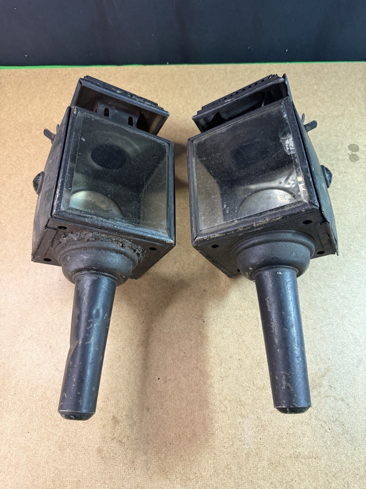 Antique Pair of Carriage Buggy Lamps – Edward Miller & Co., USA, Circa 1880–1900