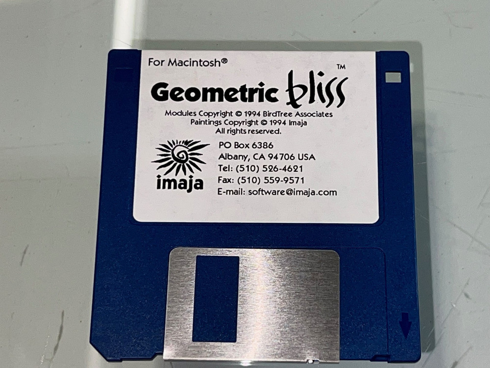 Imaja Geometric Bliss Macintosh floppy disk