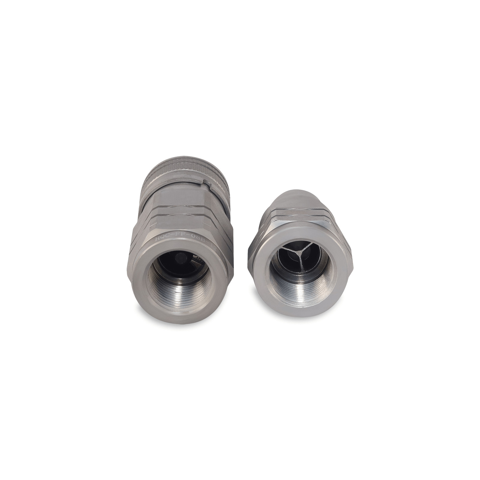 1/2″ Flat Face Hydraulic Quick Couplers Set - 3/4″ NPT Thread