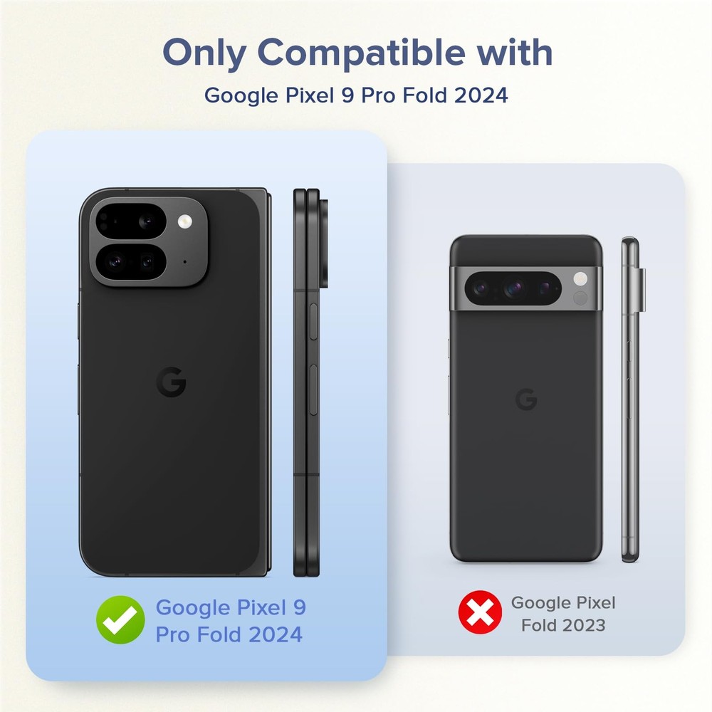 VEGO Google Pixel 9 Pro Fold Slim Case Hinge & Screen Protector