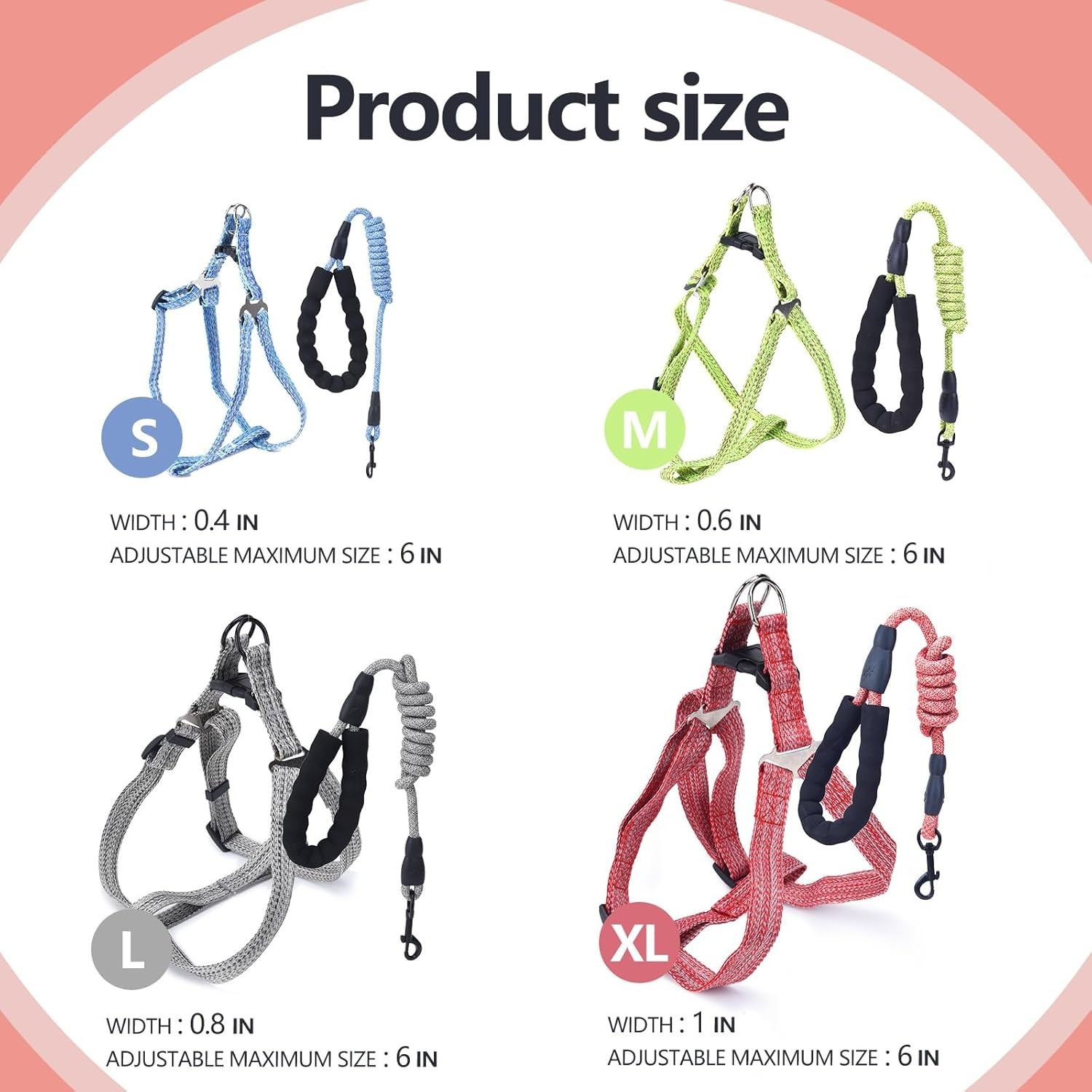 Mini Pig Harness, Adjustable Small Pig Harness with Leash Infinity Style Lead an