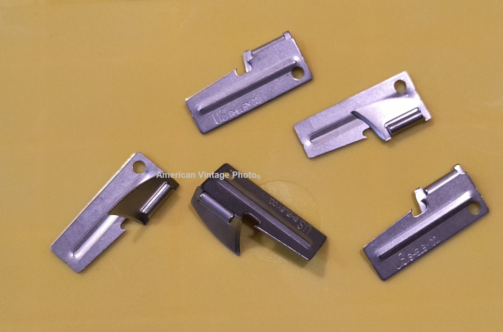 P38 & P51 Can Opener 10 Pack Shelby + Key Rings Mess Camping Survival Military