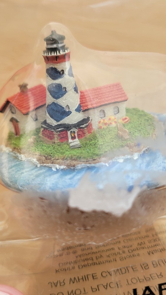 Kohls Lighthouse Jar Topper Candle Top