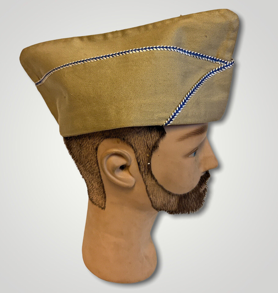 WW2 US Military Garrison Cap Hat Khaki h