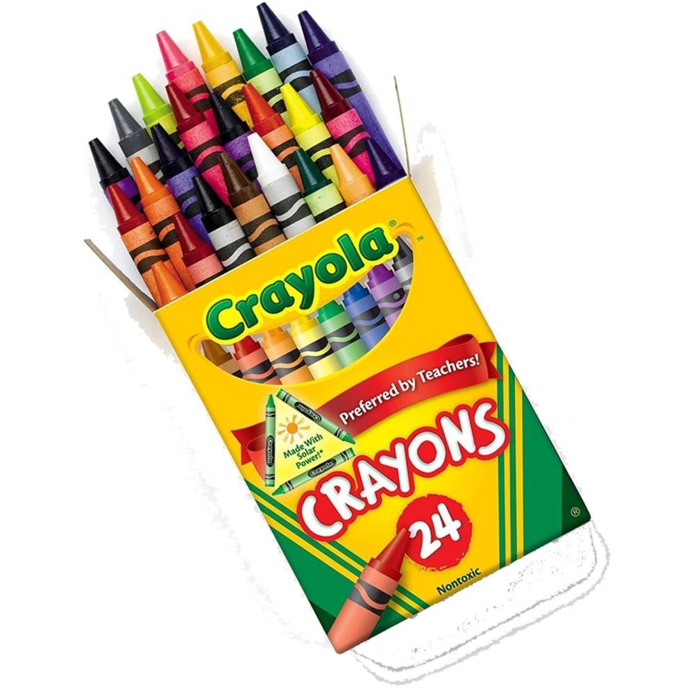Crayola Peggable 24 Count Assorted Color Crayons 1 Pack