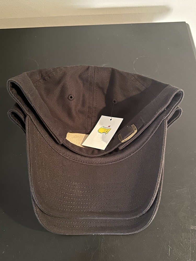NWT Black Augusta Masters Adjustable Slouch Unstructured Golf Hat Cap