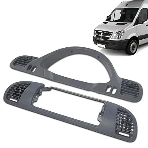 Dash Panel Bezel with A/C Nozzle Left Right for 2002-2006 Sprinter Gray