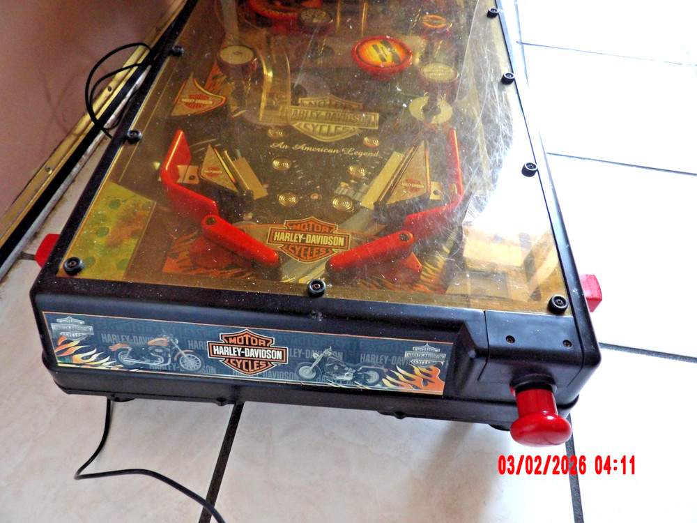 Vintage Harley Davidson Pinball Machine