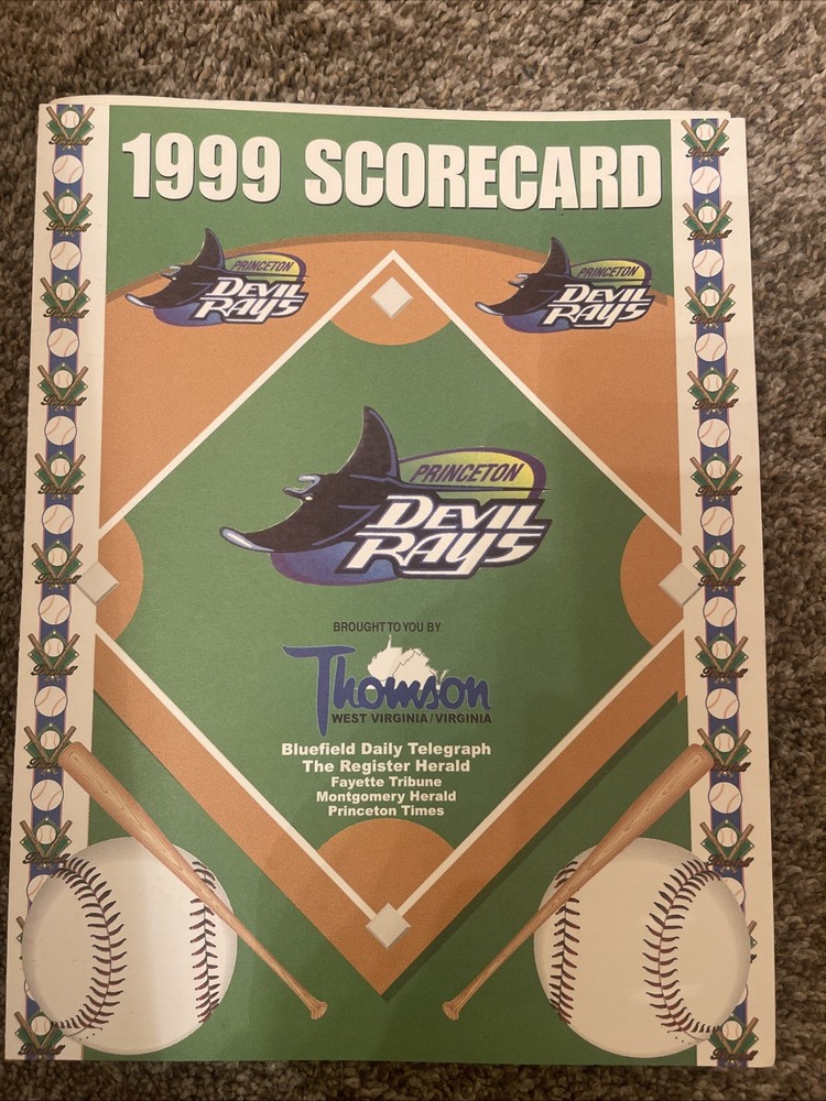 1999 Princeton Devil Rays Team Booklet.