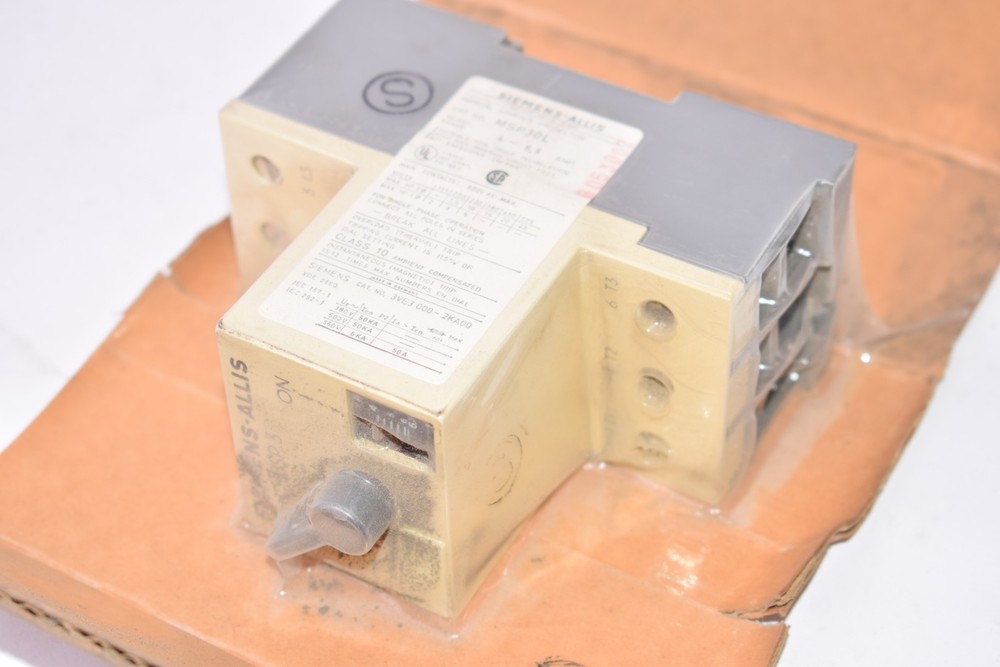 NEW Siemens MSP30L Manual Starter Protector Adjustable Range 4-6,3 Amp