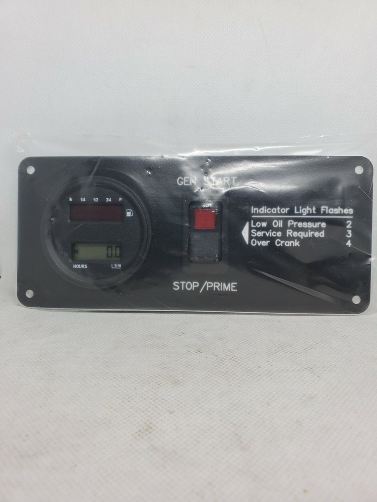 POSITRON GEN START SWITCH & DIGITAL HOUR METER w/INDICATOR LIGHT *B3