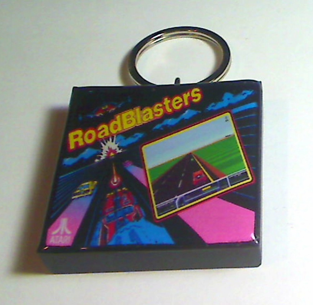 RoadBlasters Arcade Coin Door accessory Keychain