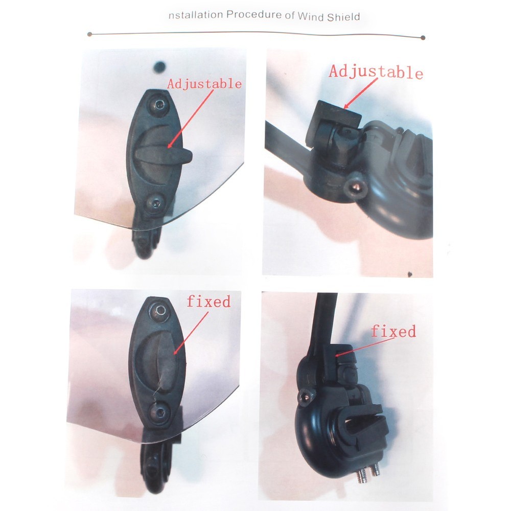 Clip-On Windshield Extension Spoiler Windscreen Deflector Adjust Universal US