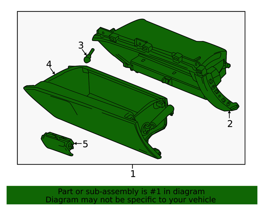 Genuine GM Compartment 42843000