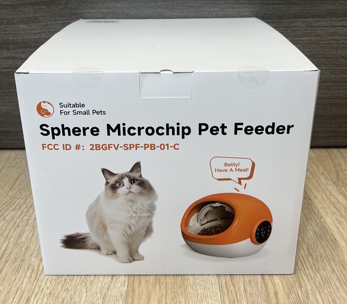 Sphere Automatic Microchip Pet Feeder – Enclosed & Lock Doors