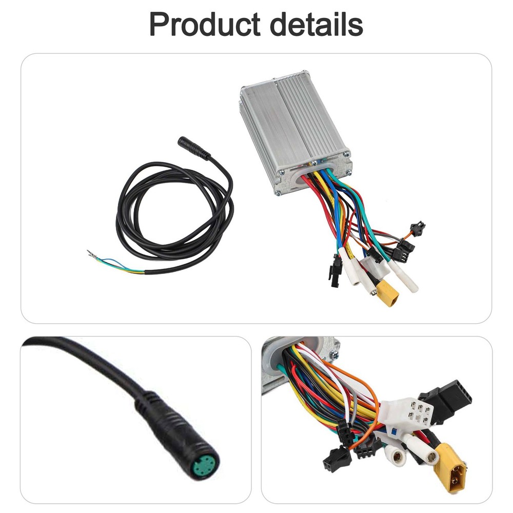 21A Brushless Controller with Waterproof Display Adapter Cable for 48V