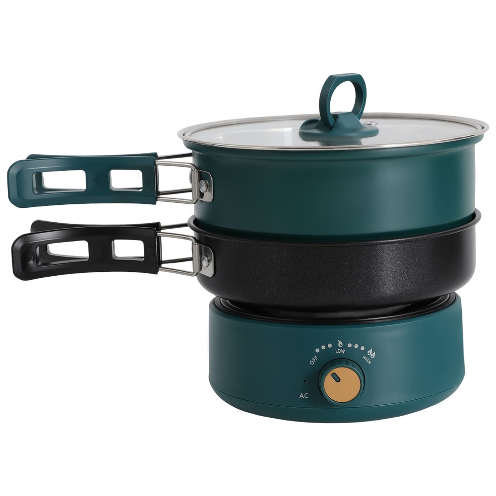 1.6L Multi-functional Split Electric Hot Pot Temperature Adjustable Nonstick Pan