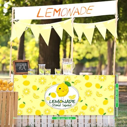 24" x 118" Lemonade Tablecloth for Lemonade 24" X 118" (Rectangular) Yellow