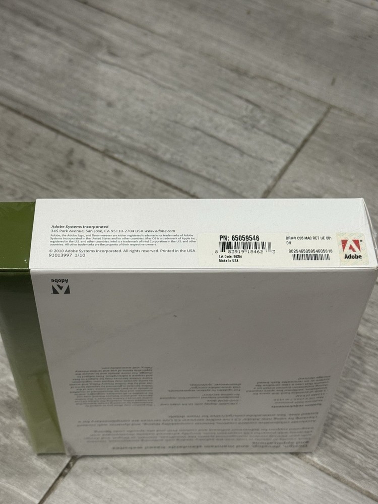👨‍💻 Adobe Dreamweaver CS5 - Mac OS - Full Retail Box - Web Design Software