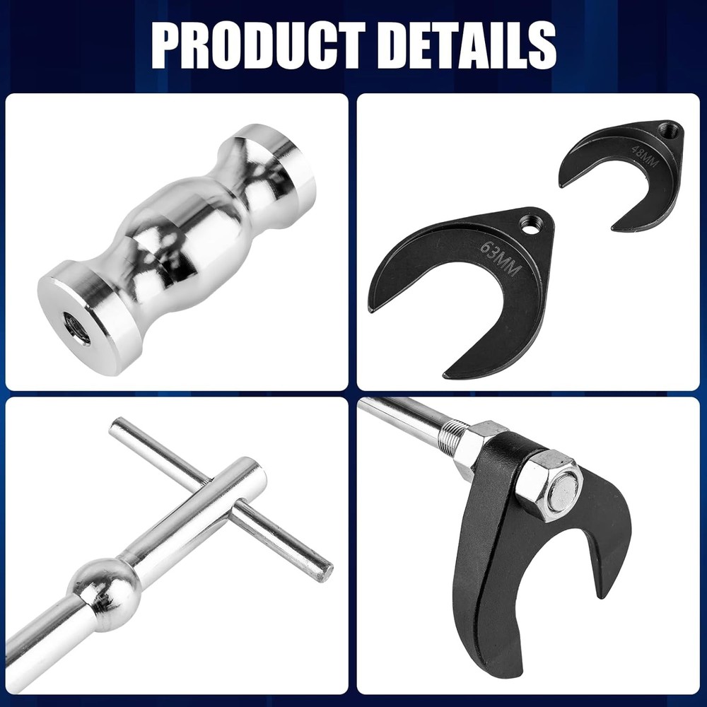 Clatoon Inner CV Axle Puller Tool with 5/8"-18 Slide Hammer, Slide Hammer Puller