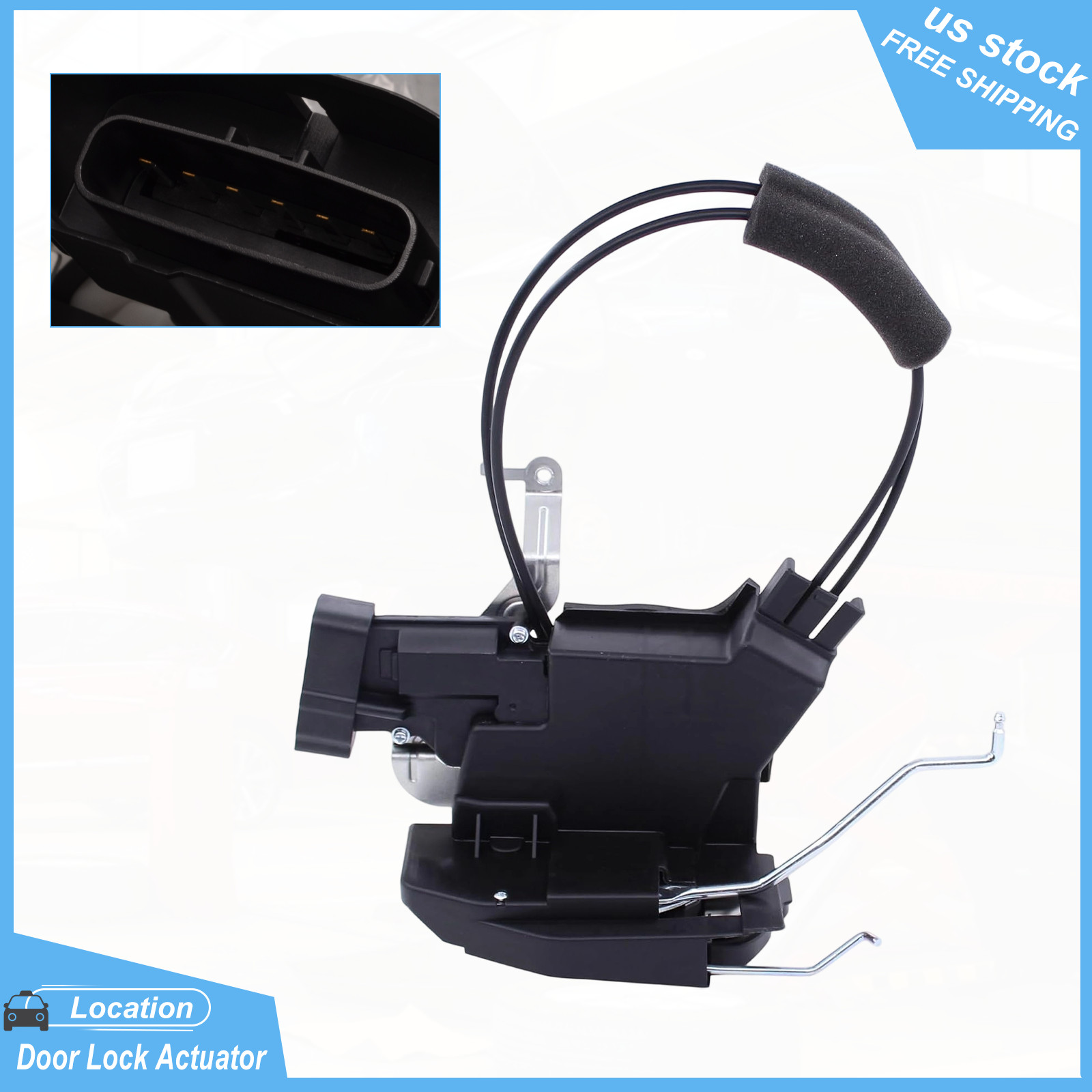 Front Left Driver Door Lock Latch Actuator Assembly for Toyota Sequoia Tundra