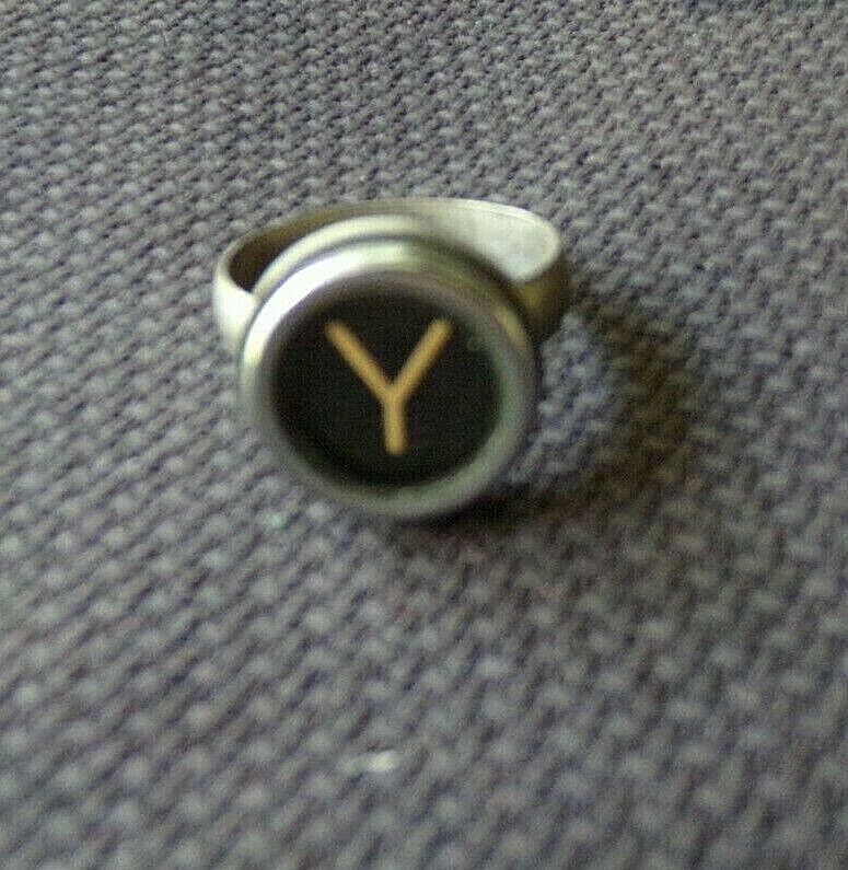 Unique Vintage Typewriter Key Ring Adjustable Any Letter A02