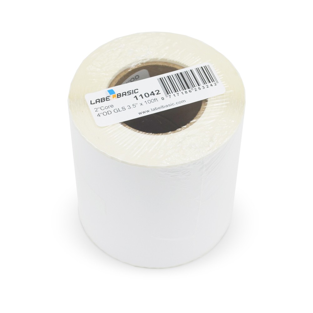 Labels for Epson CW-C4000 Printer 3.5" Continuous Label Rolls 100 ft Glossy B...