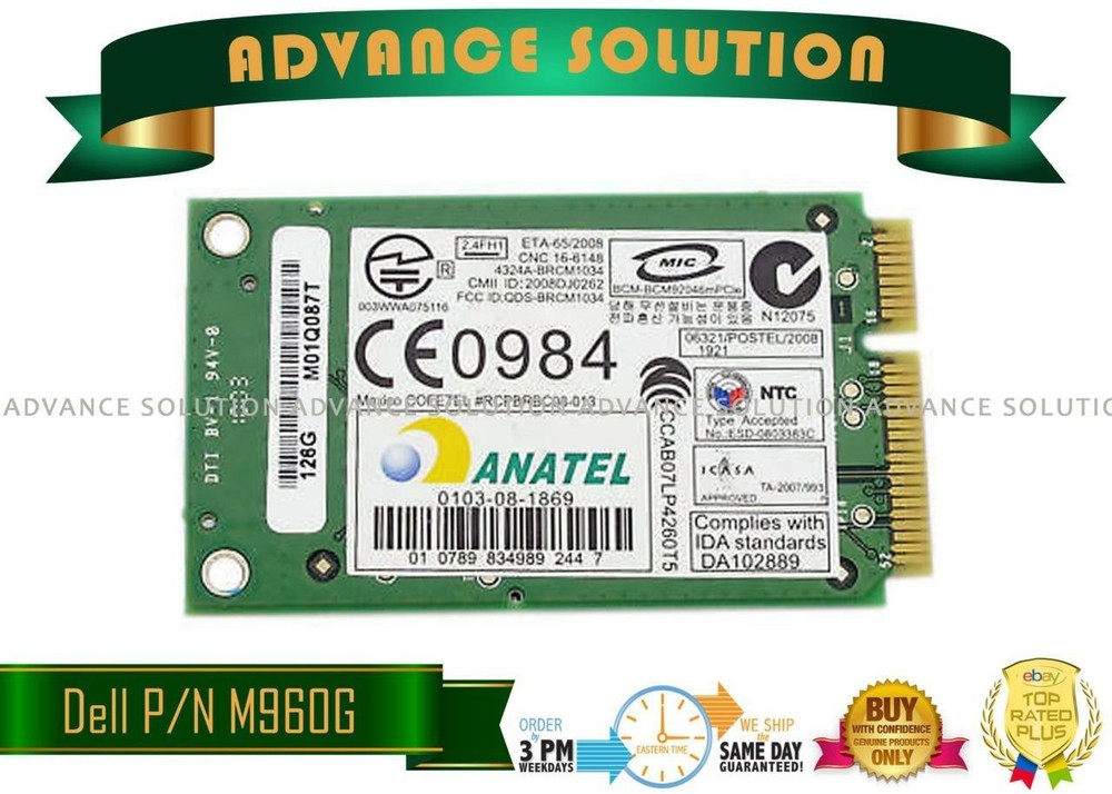 New Dell Wireless 370 Bluetooth Card Module M960G for Latitude E6400 E4300 E6500