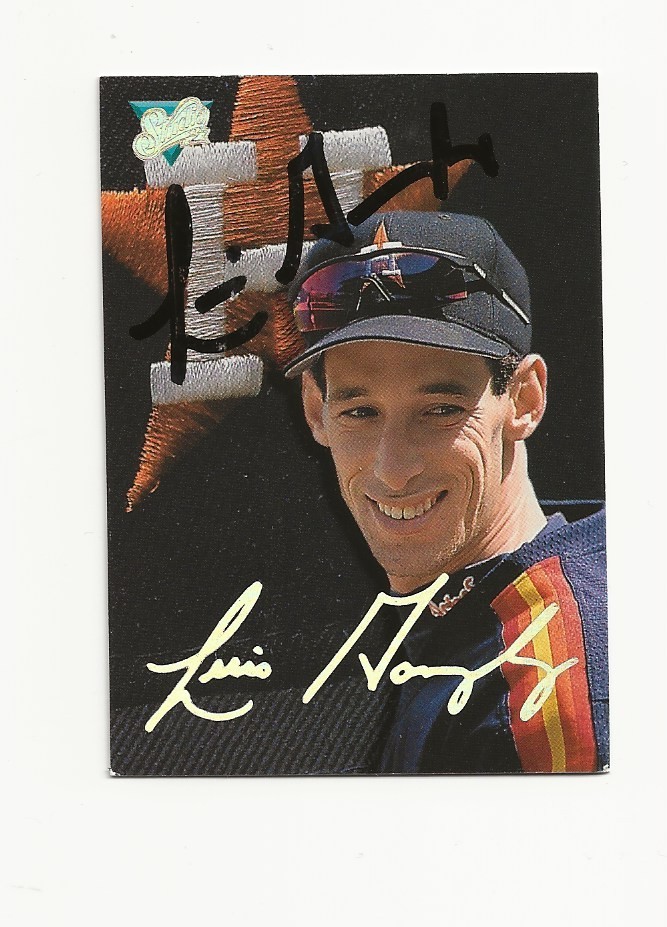 LUIS    GONZALEZ     ASTROS       AUTOGRAPHED    CARD