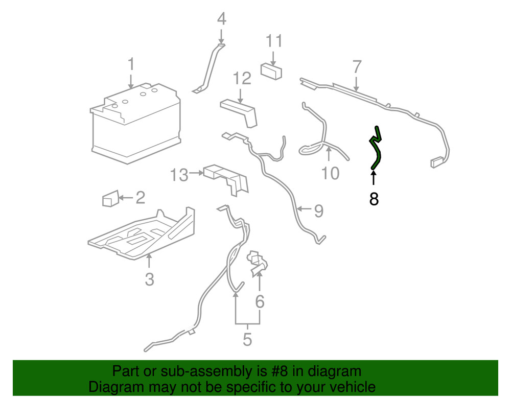 Genuine GM Engine Ground Strap 19434466