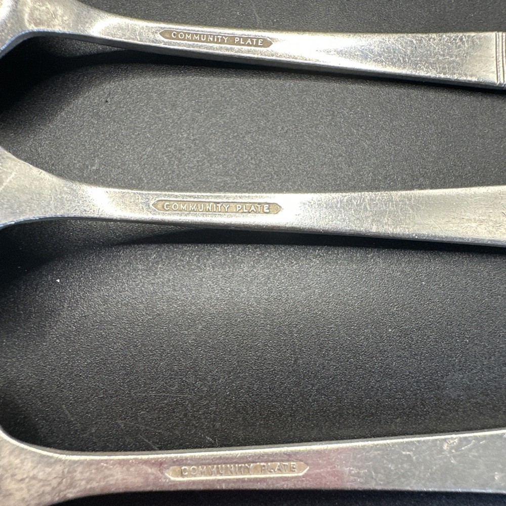 Community Plate Coronation 3- Teaspoons