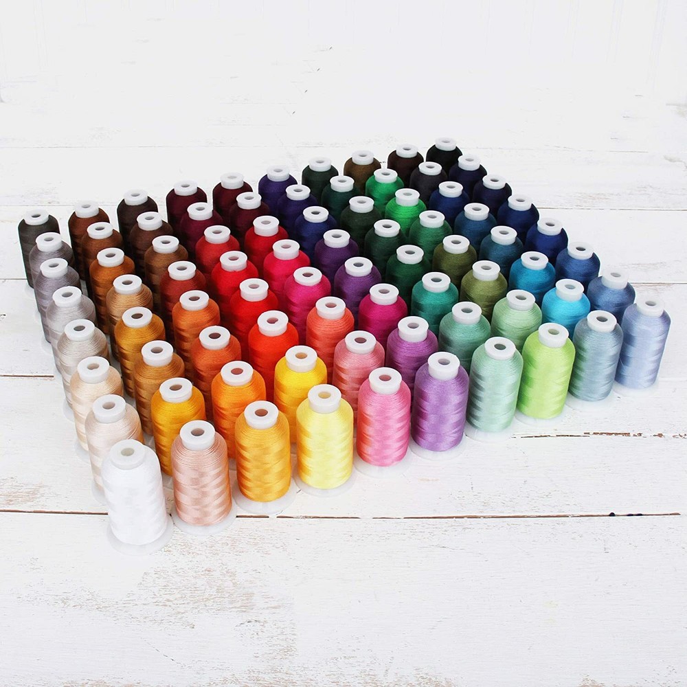 Polyester Embroidery Machine Thread Sets | 1000M Cones 40wt 8 Different Sets