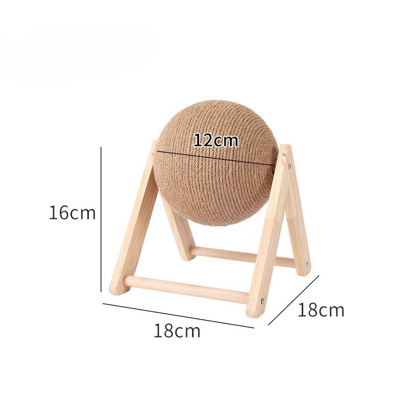 Cat Scratching Ball Kitten Sisal Rope Grinding Paws Claw Interactive Pet Toy