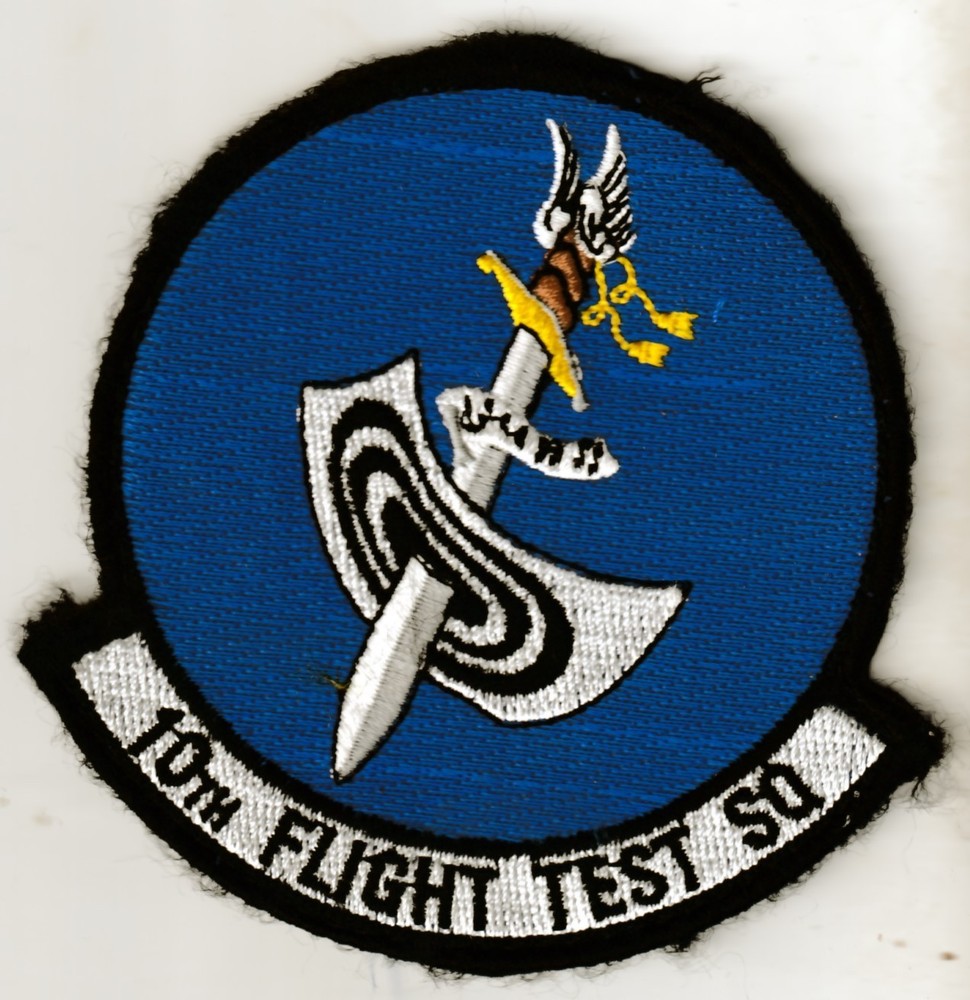 USAF Air Force 10th Flight Test Squadron Tinker AFB Oklahoma patch