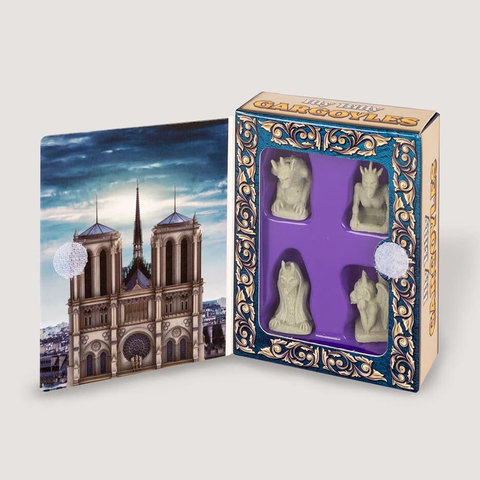 Mini Gargoyle Box Set, 4 Tiny Notre Dame Gargoyles