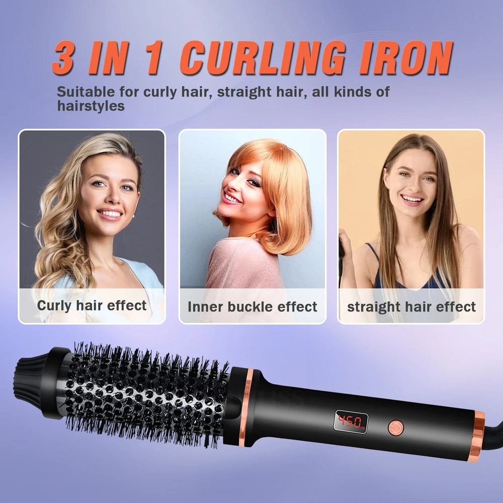 Curling Iron Straight Curling Iron Large Curl Inside Button Bangs Perm Iron US