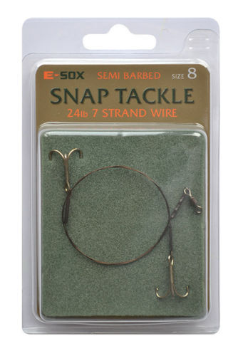 Drennan E-Sox pike Snap Tackle - Pike wire trace Rig - ALL SIZES -