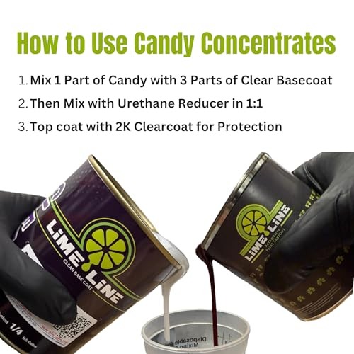 Transparent Candy Concentrate, Solvet based for Automotive Blue Candy 16oz