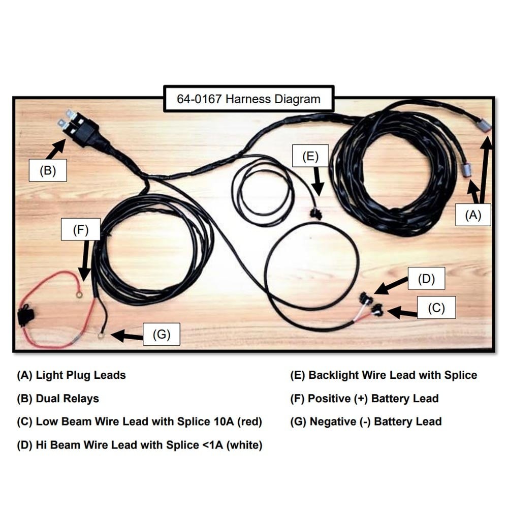 Baja Designs® LP9 Pro Lights Pair Clear Driving/Combo, Harness, Reflex Actuators