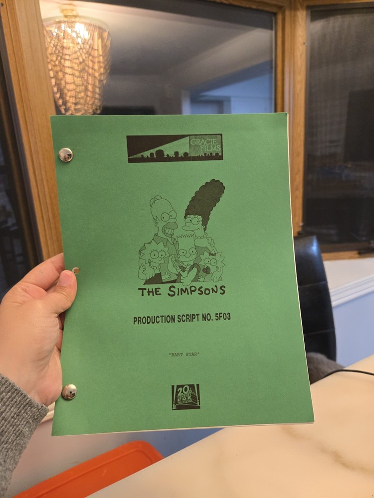1997 The Simpsons Production Script Final BART STAR 5F03