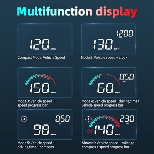 Windshield GPS Speedometer Head Up Display HUD 3.5 Inches Digital GPS