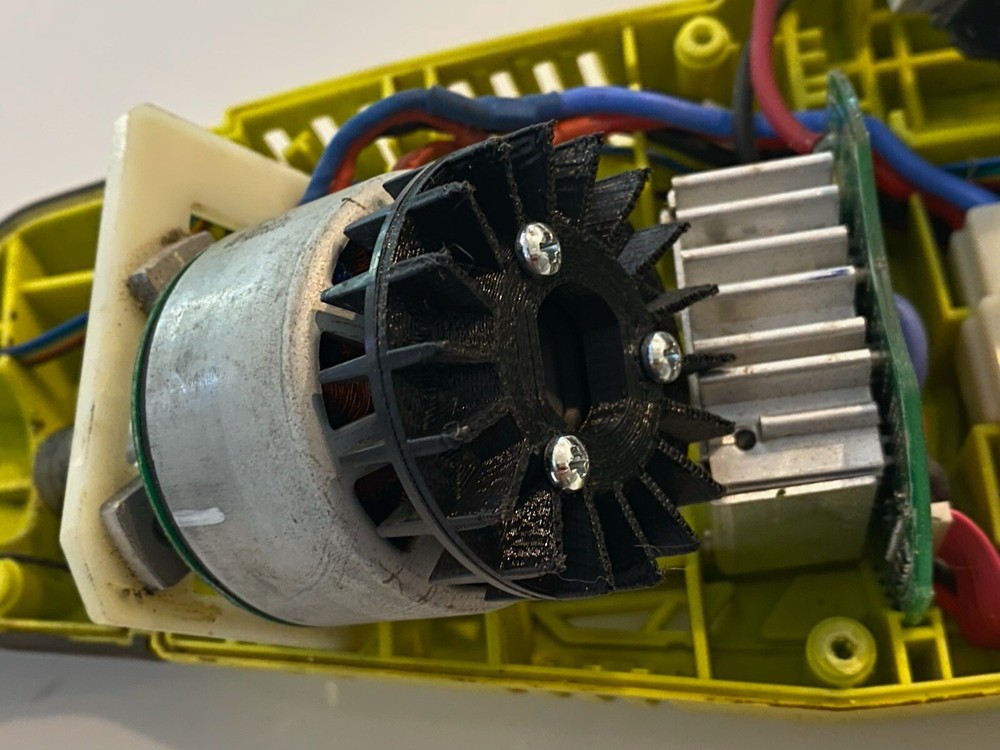 Ryobi P2009 18V String Trimmer Shutdown Fix- Add On Fan Kit