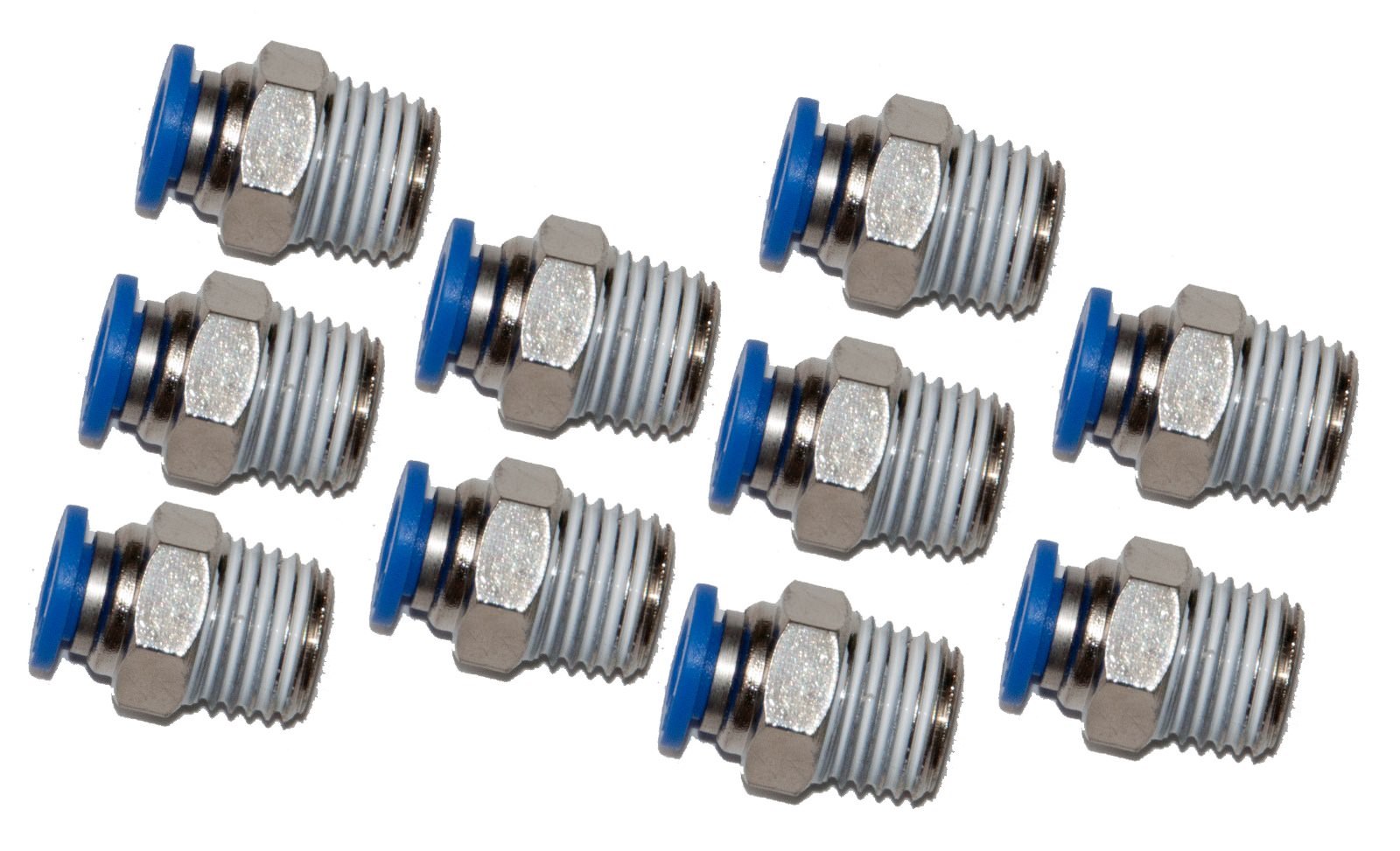 Tube fitting Male connector push to connect, 1/4" Tube x 1/4"  NPT  10 PCS